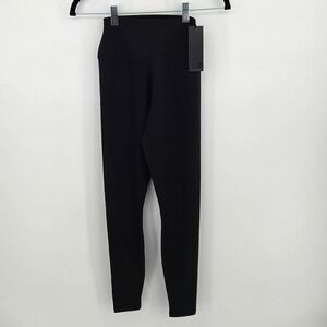 Greyson Venus High Rise Leggings Shepherd Black Golf Minimalist Womens XS NWT